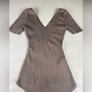 Abercrombie & Fitch Ribbed Knit Bodysuit